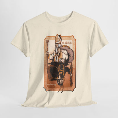 As Above So Below St Nick x Krampus Unisex Heavy Cotton Tee