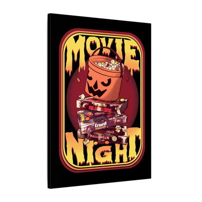 Retro Movie Night Matte Canvas Stretched