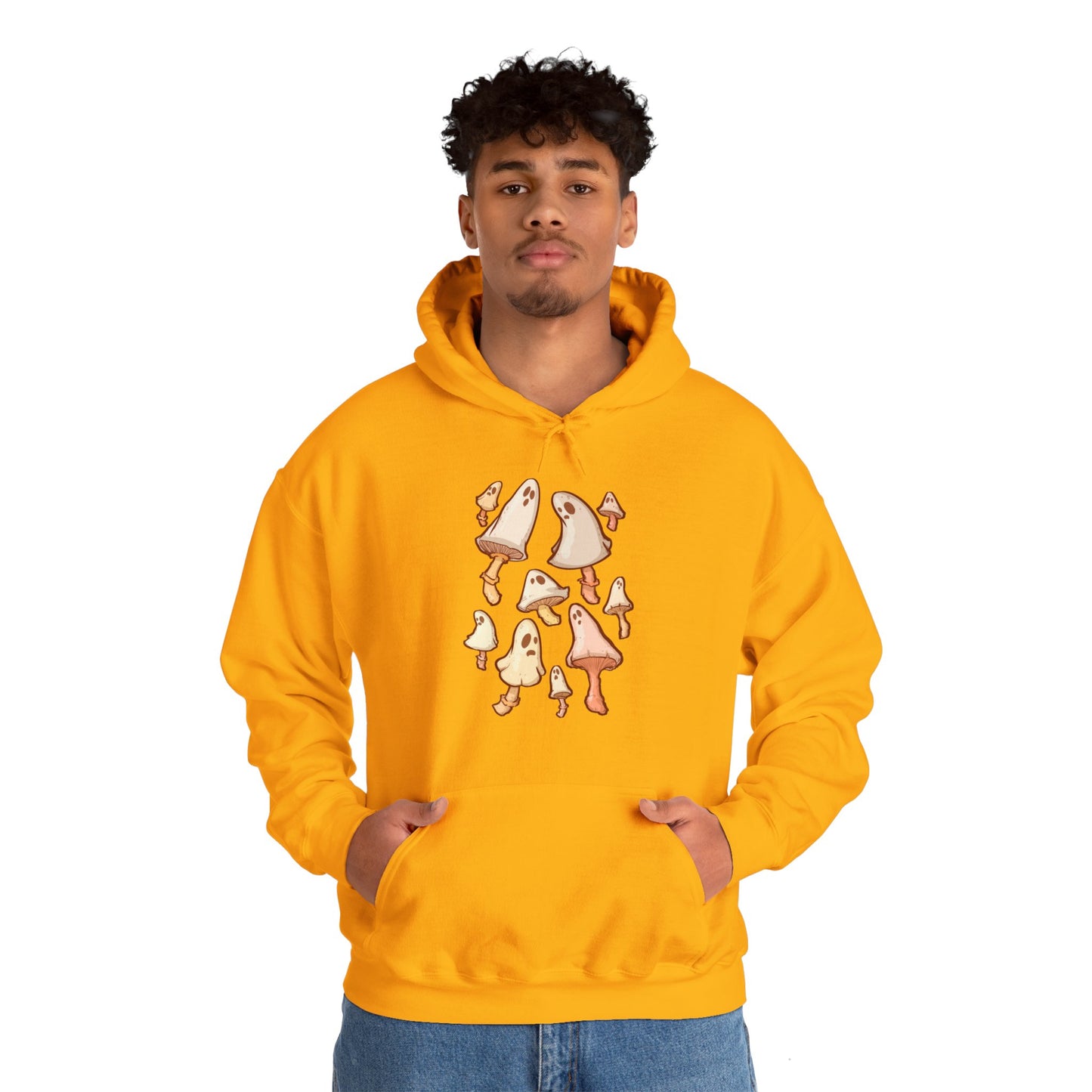 Spooky Mushrooms Unisex Heavy Blend Hooded Sweatshirt
