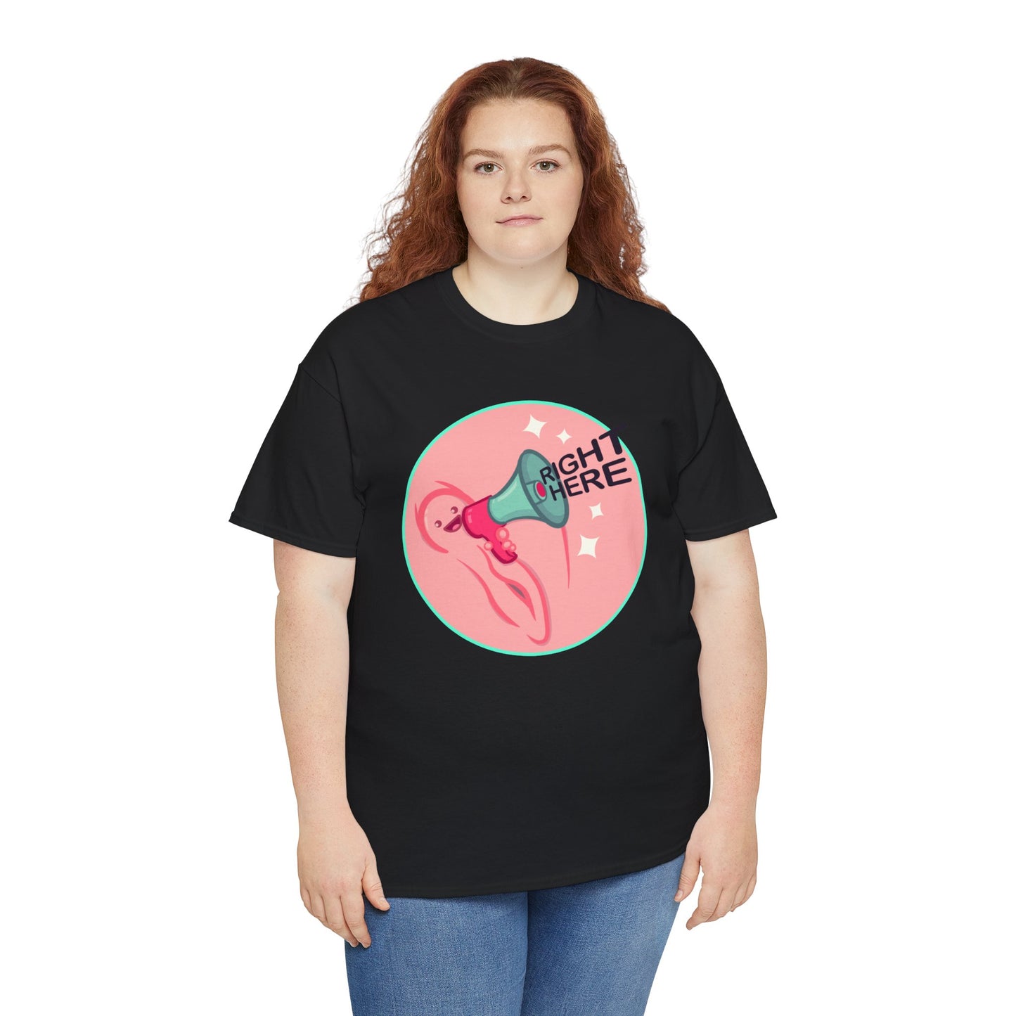Right Here Unisex Heavy Cotton Tee