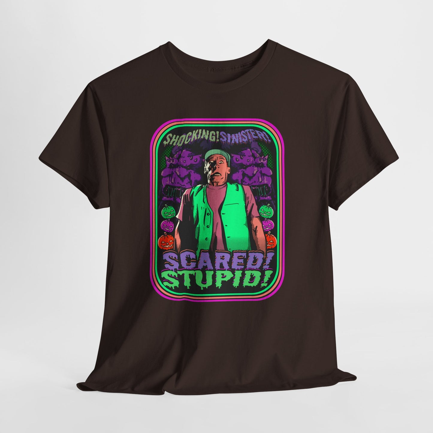 Scared & Stupid Unisex Heavy Cotton Tee