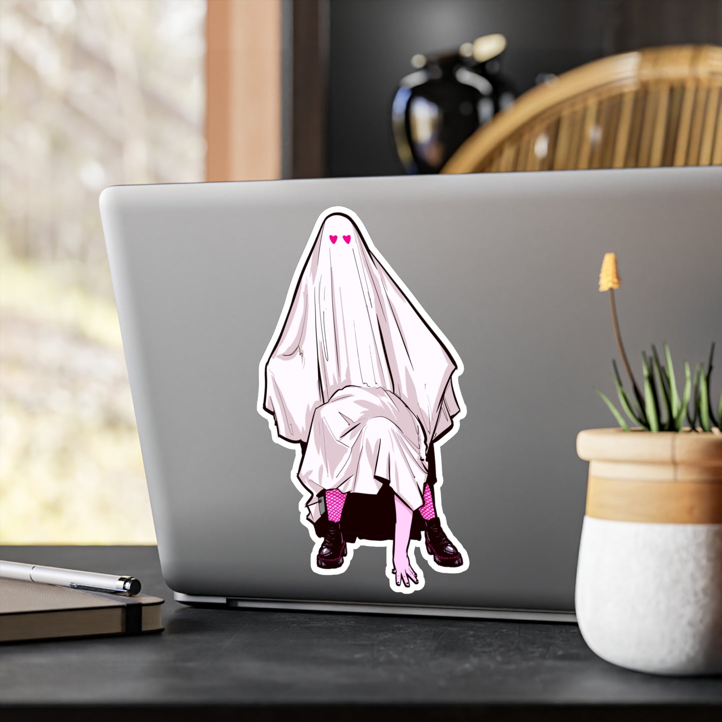 Two-Headed Ghost Kiss-Cut Vinyl Decal