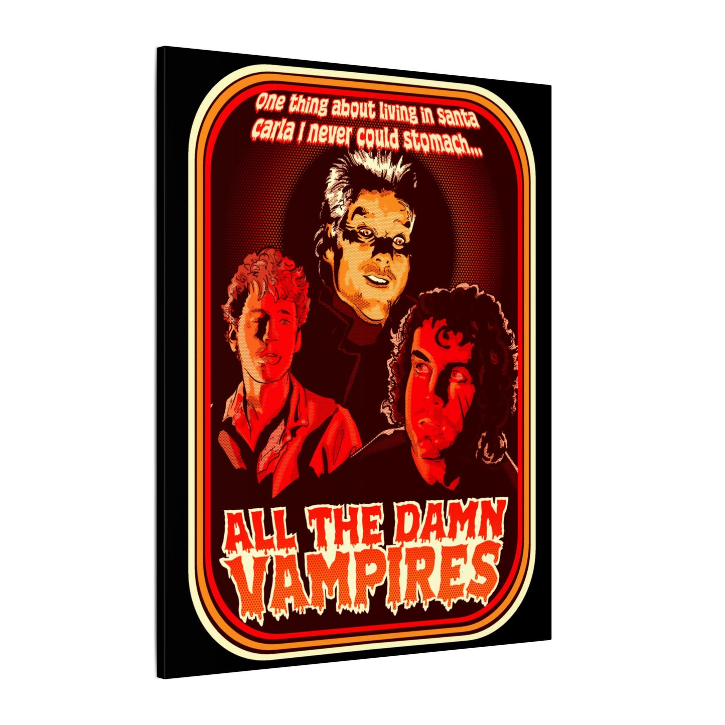 All The Damn Vampires Matte Canvas Stretched