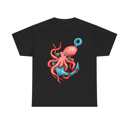 Octopus Anchor Unisex Heavy Cotton Tee