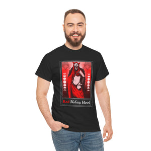 Red Riding Hood Tarot  (Front & Back Print) Unisex Heavy Cotton Tee