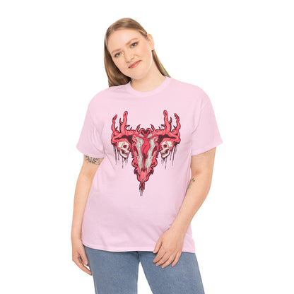 Uterus From Hell Unisex Heavy Cotton Tee
