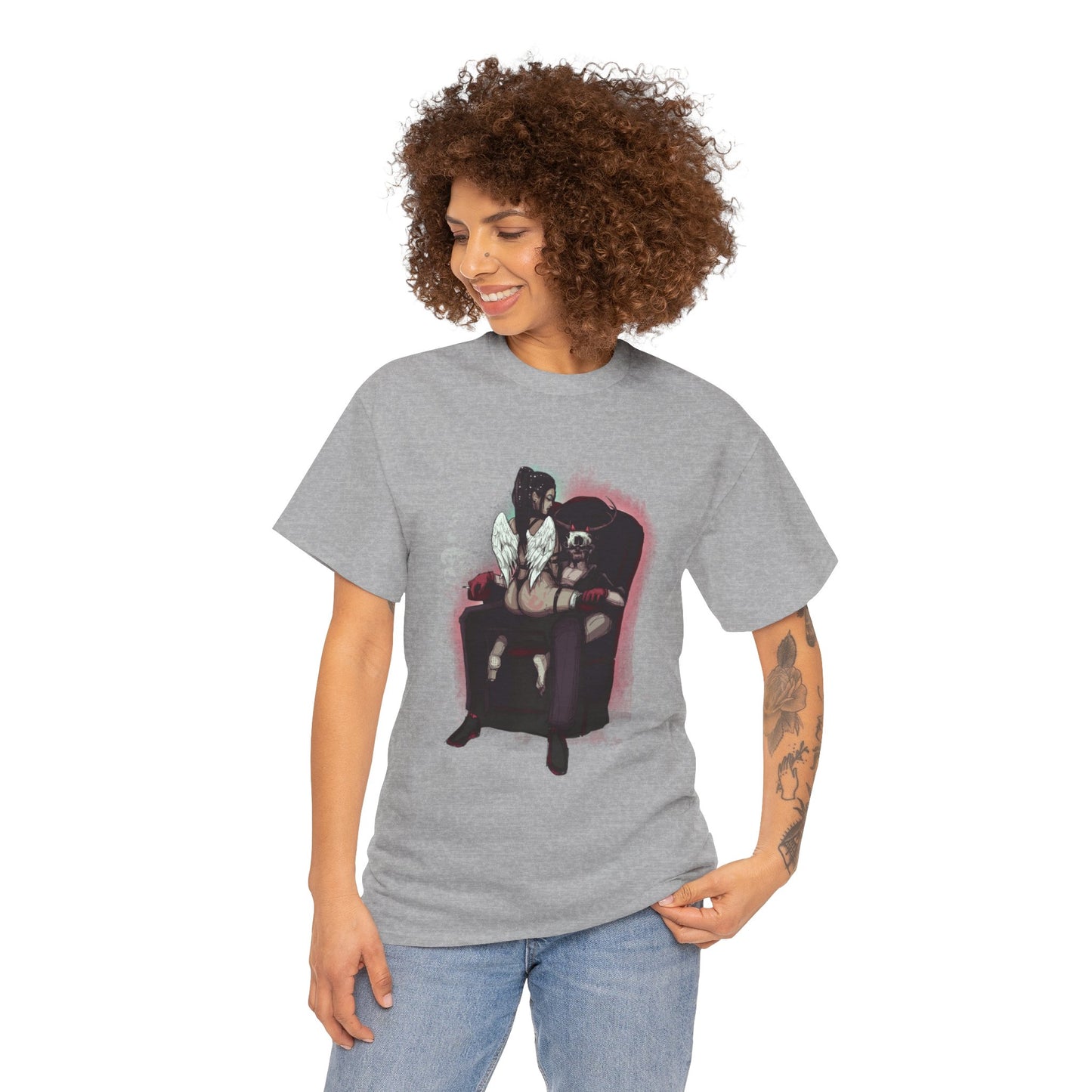 Deer Daddy Series 9: Angels & Demons Unisex Heavy Cotton Tee