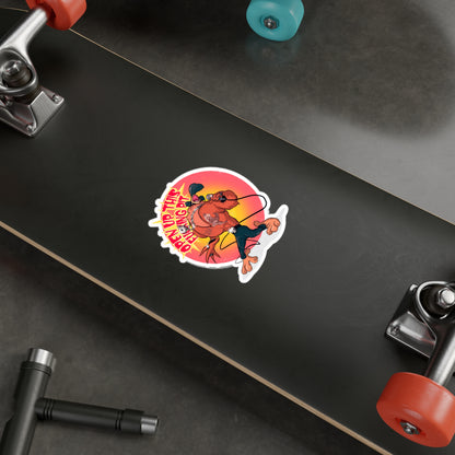 Metal Rooster Kiss-Cut Vinyl Decal