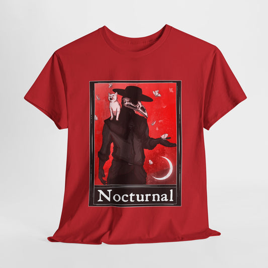 Nocturnal Tarot (Front & Back Print) Unisex Heavy Cotton Tee