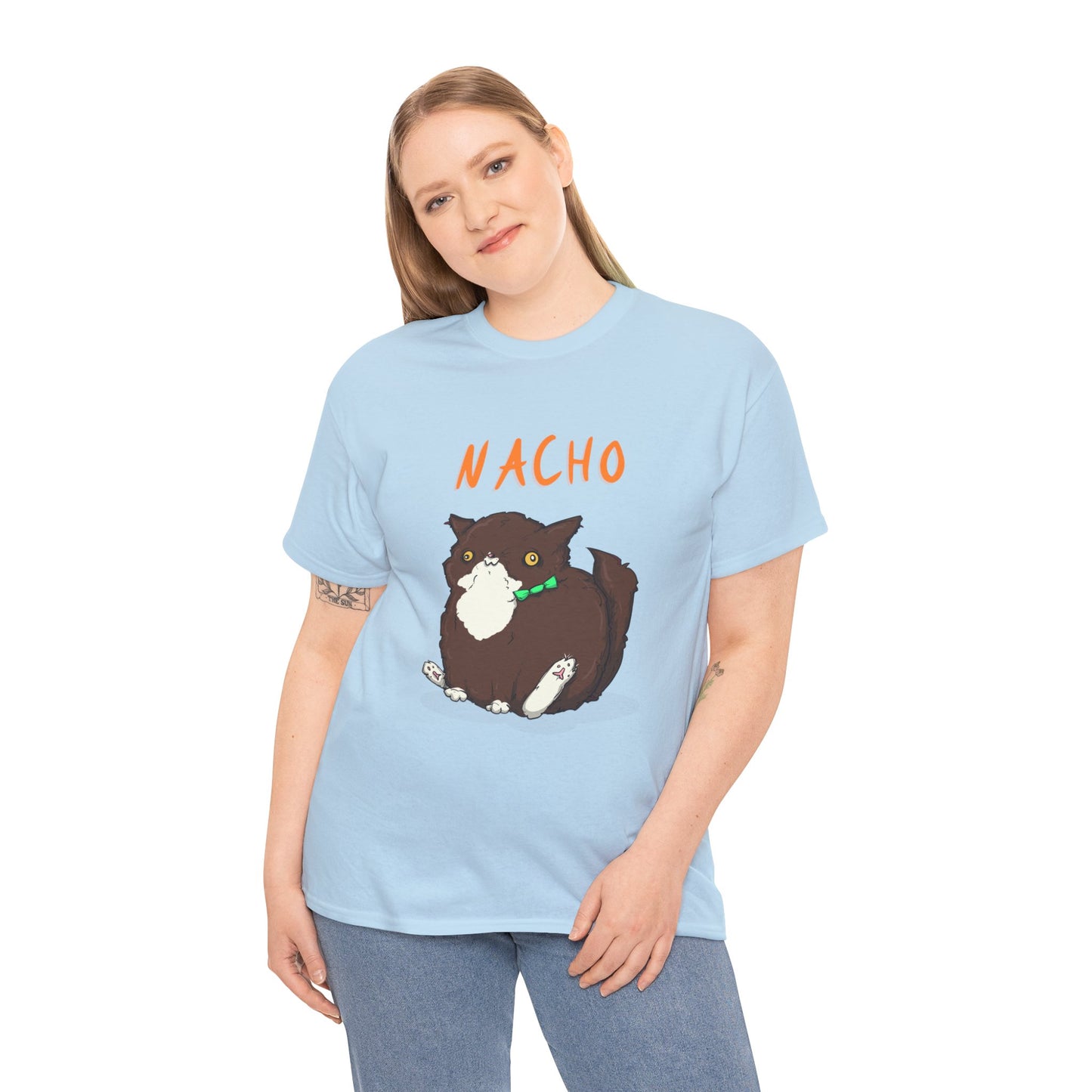 Nacho The Cat Unisex Heavy Cotton Tee