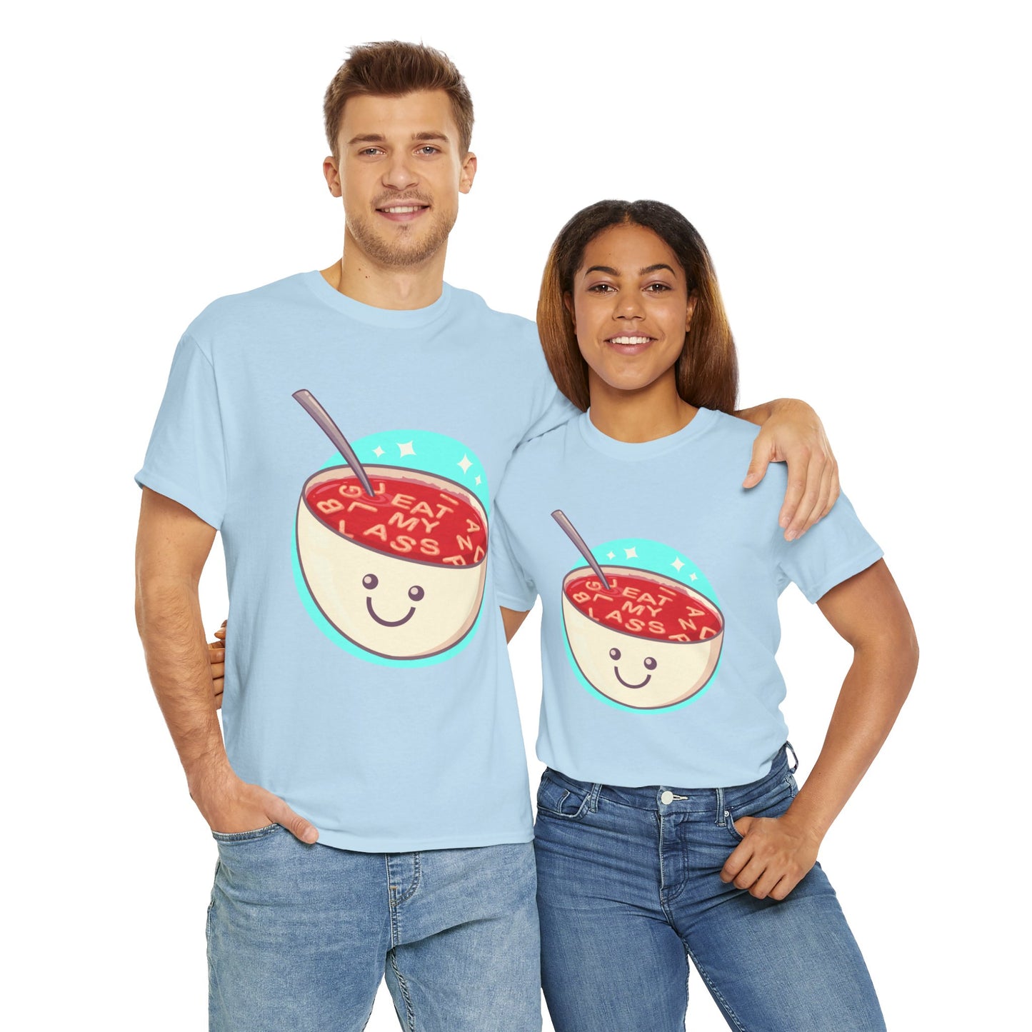 Alphabet Soup Unisex Heavy Cotton Tee