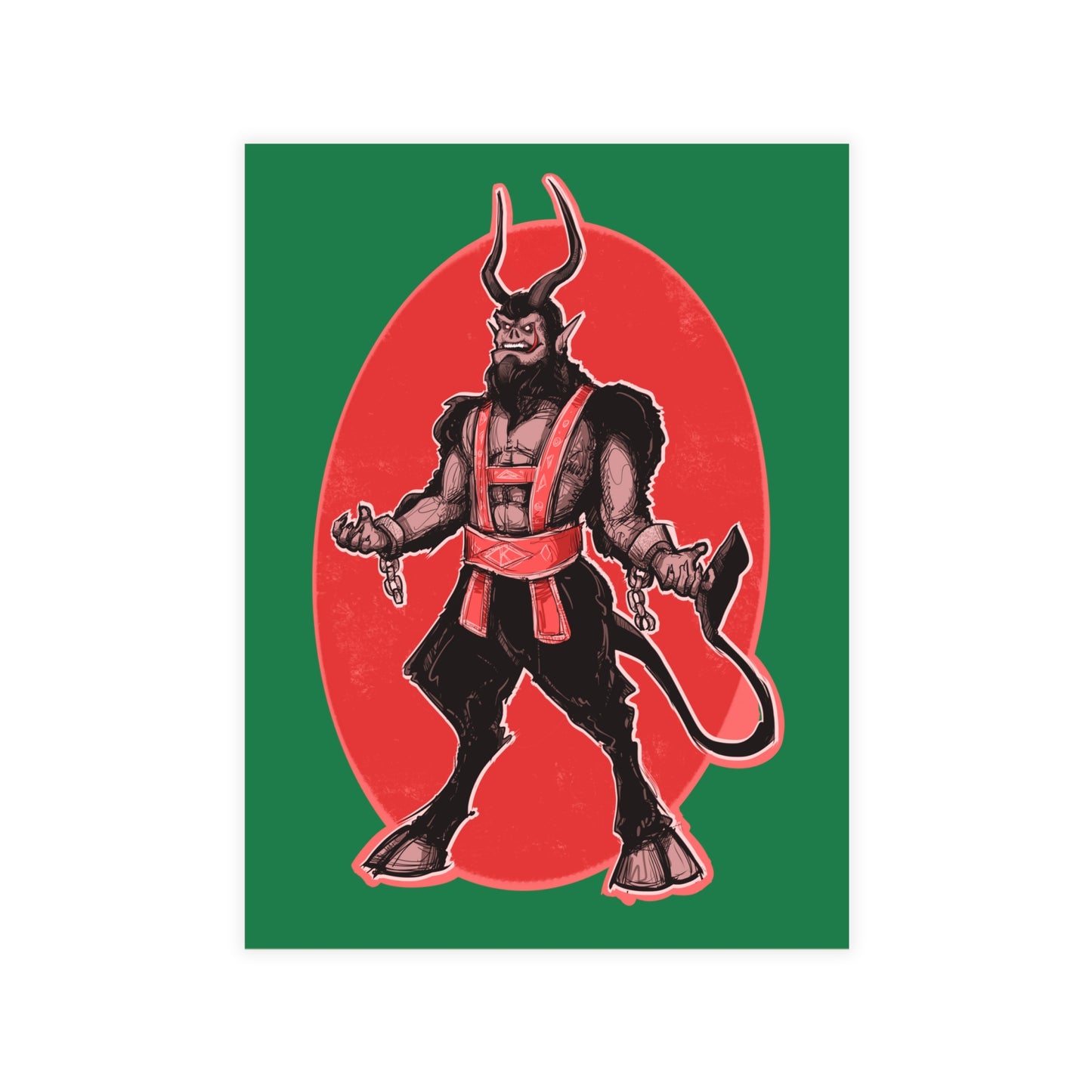 Classic Krampus Greeting Card Bundles (10, 30, 50 pcs)