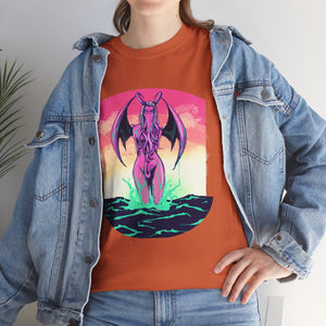 Lady Cthulhu Unisex Heavy Cotton Tee