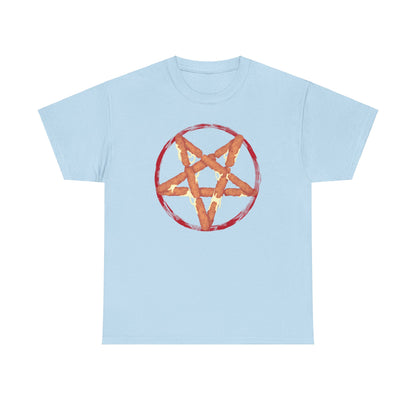 Mozzarella Stick Pentagram Unisex Heavy Cotton Tee