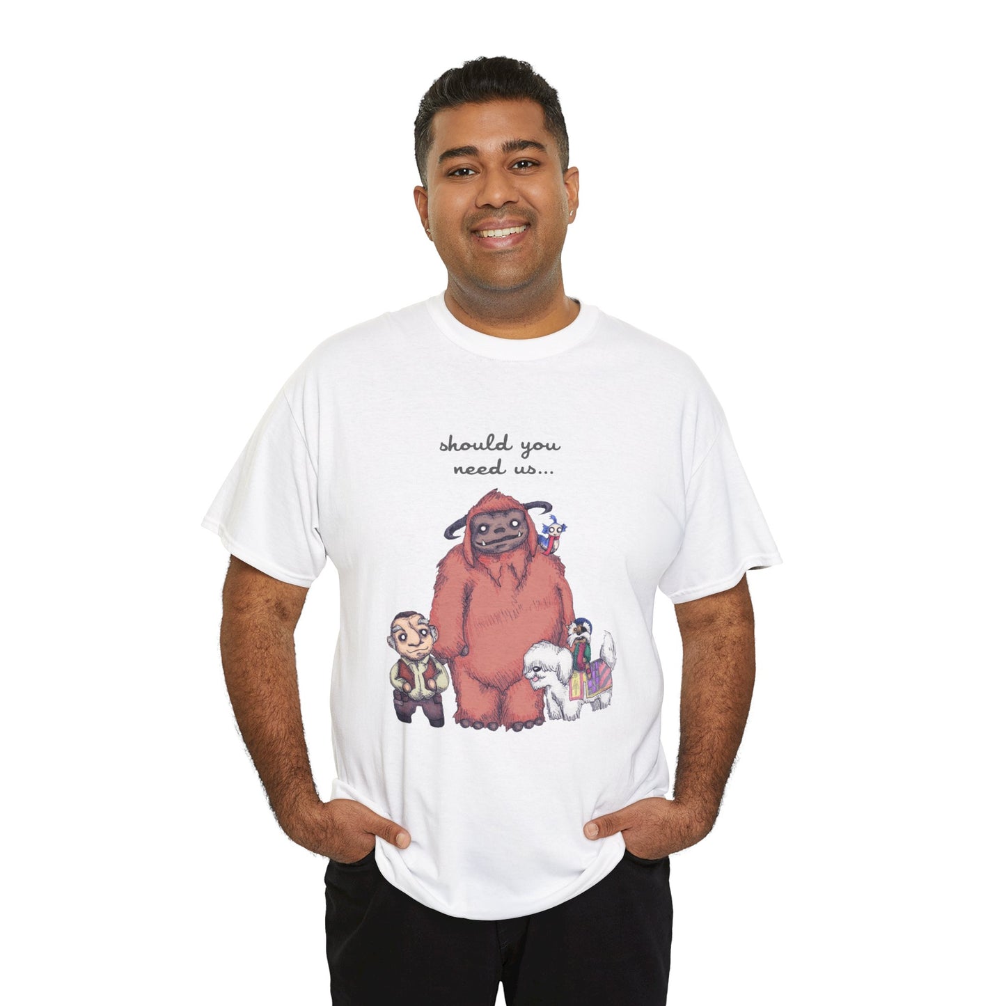 Should You Need Us Unisex Heavy Cotton Tee