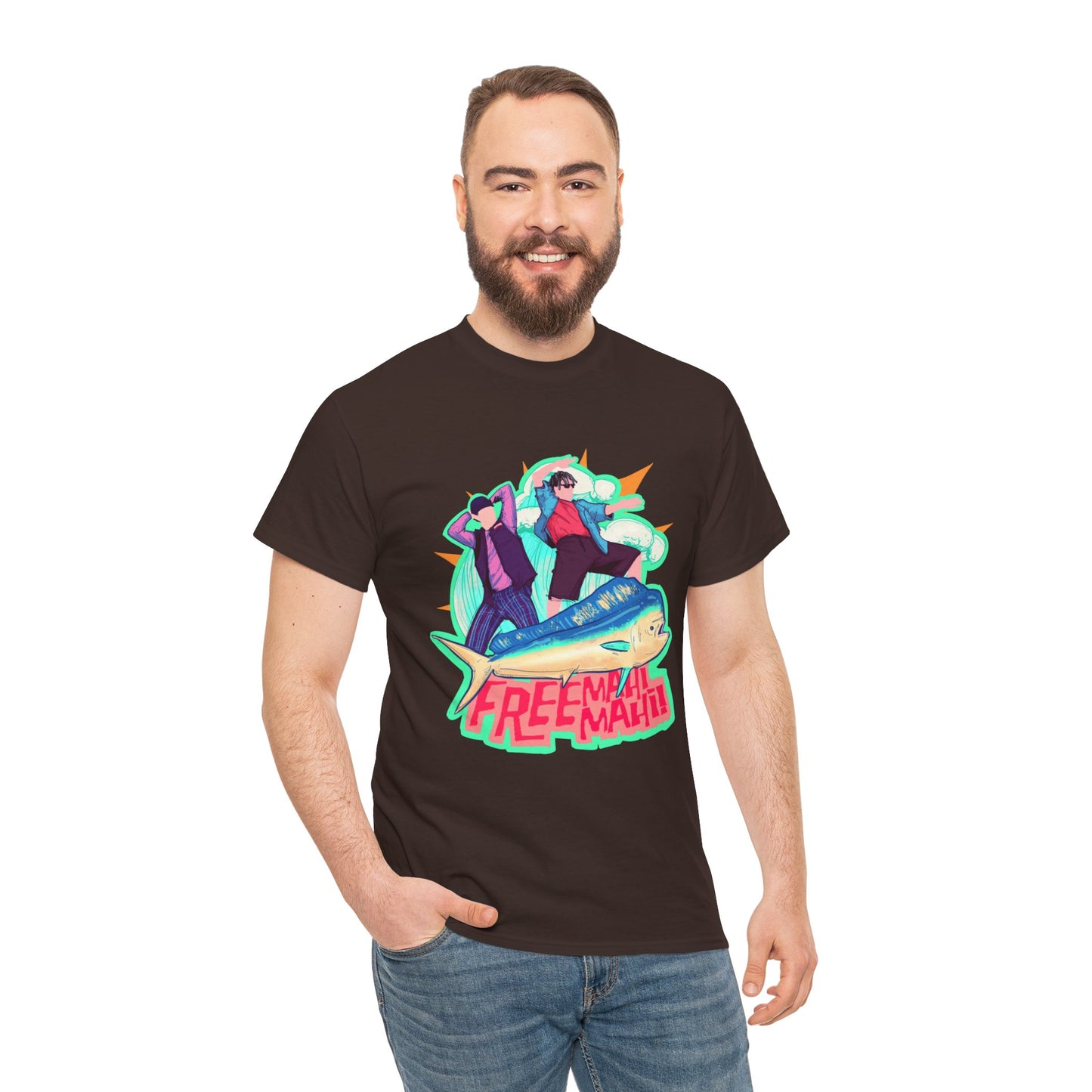 Free Mahi Mahi Unisex Heavy Cotton Tee