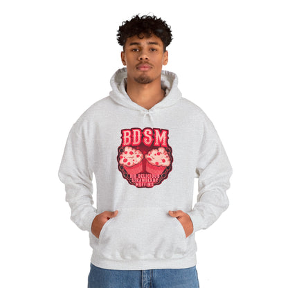 Big Delicious Strawberry Muffins Unisex Heavy Blend Hooded Sweatshirt