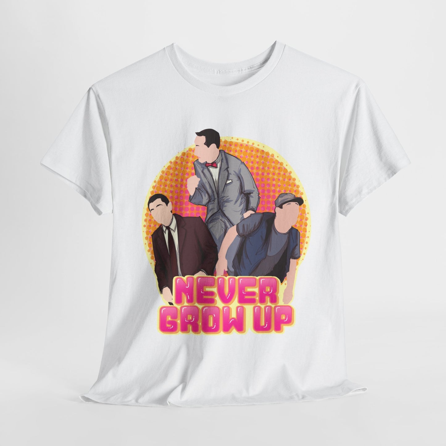 Never Grow Up Unisex Heavy Cotton Tee