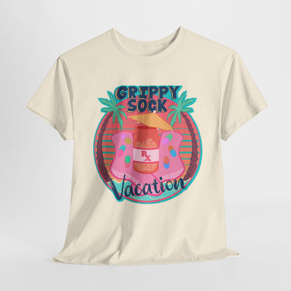 Grippy Sock Vacation Unisex Heavy Cotton Tee