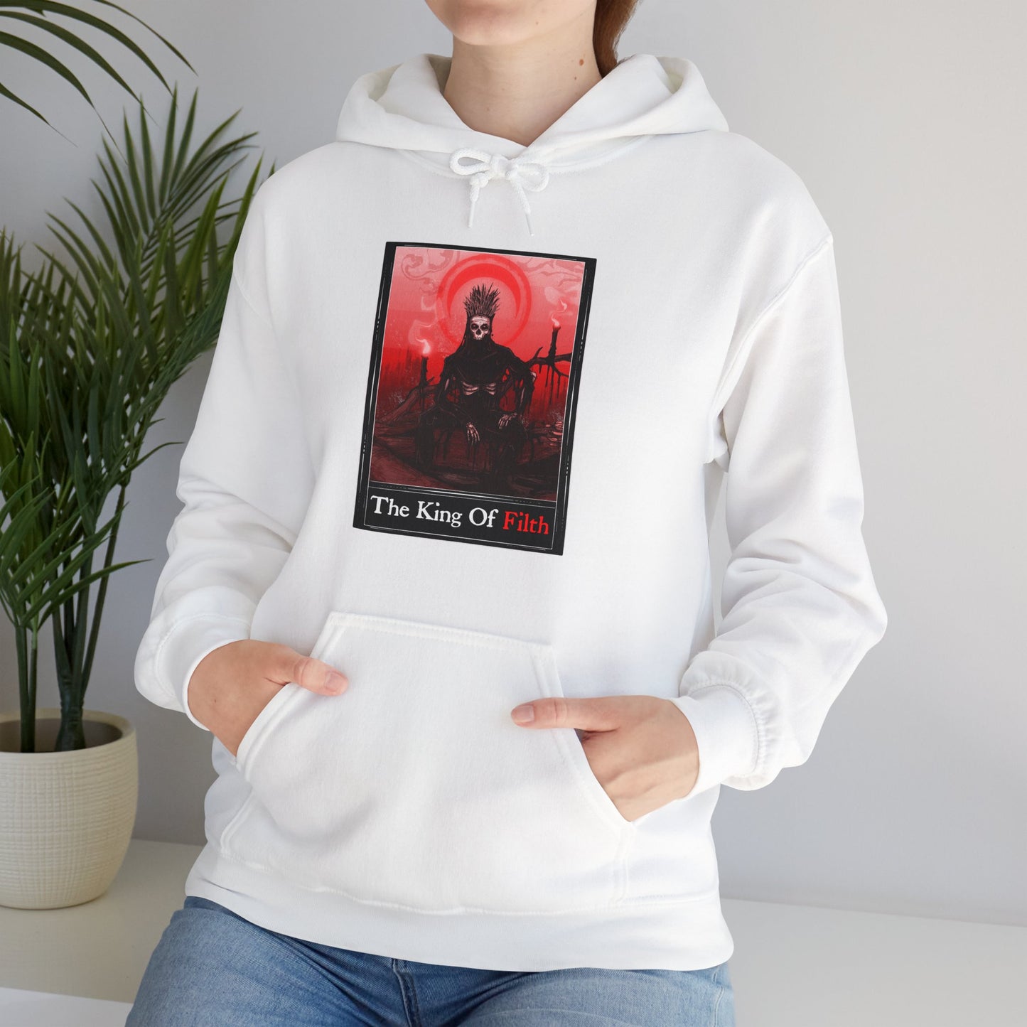 The King Of Filth Tarot Unisex Heavy Blend Hooded Sweatshirt