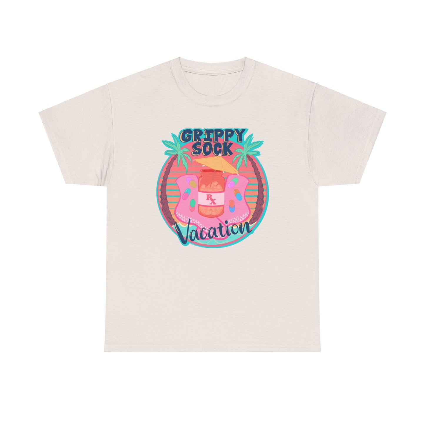 Grippy Sock Vacation Unisex Heavy Cotton Tee