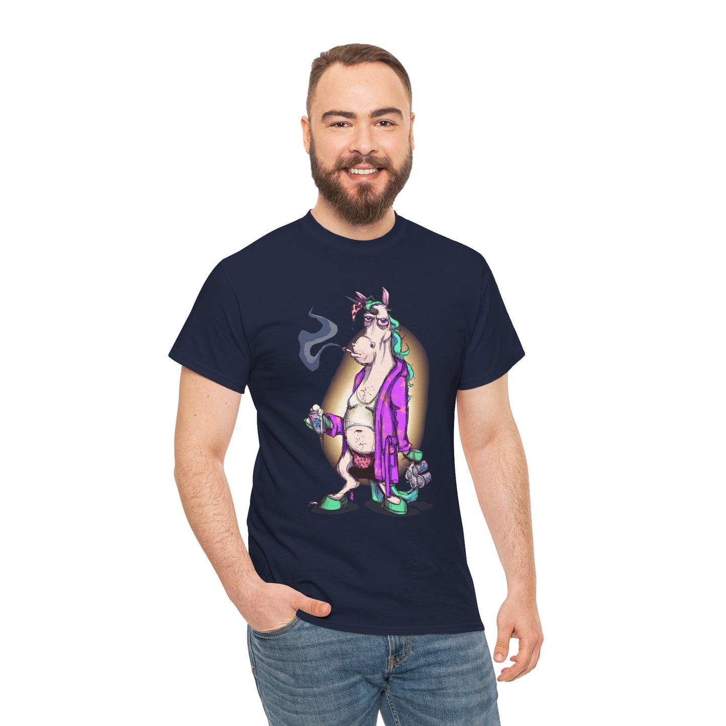 Dontgiveafuckacorn Unisex Heavy Cotton Tee