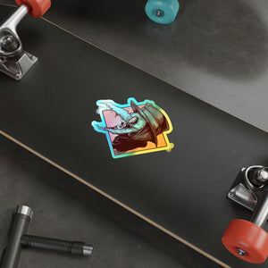 Sick & Tired Holographic Die-cut Stickers