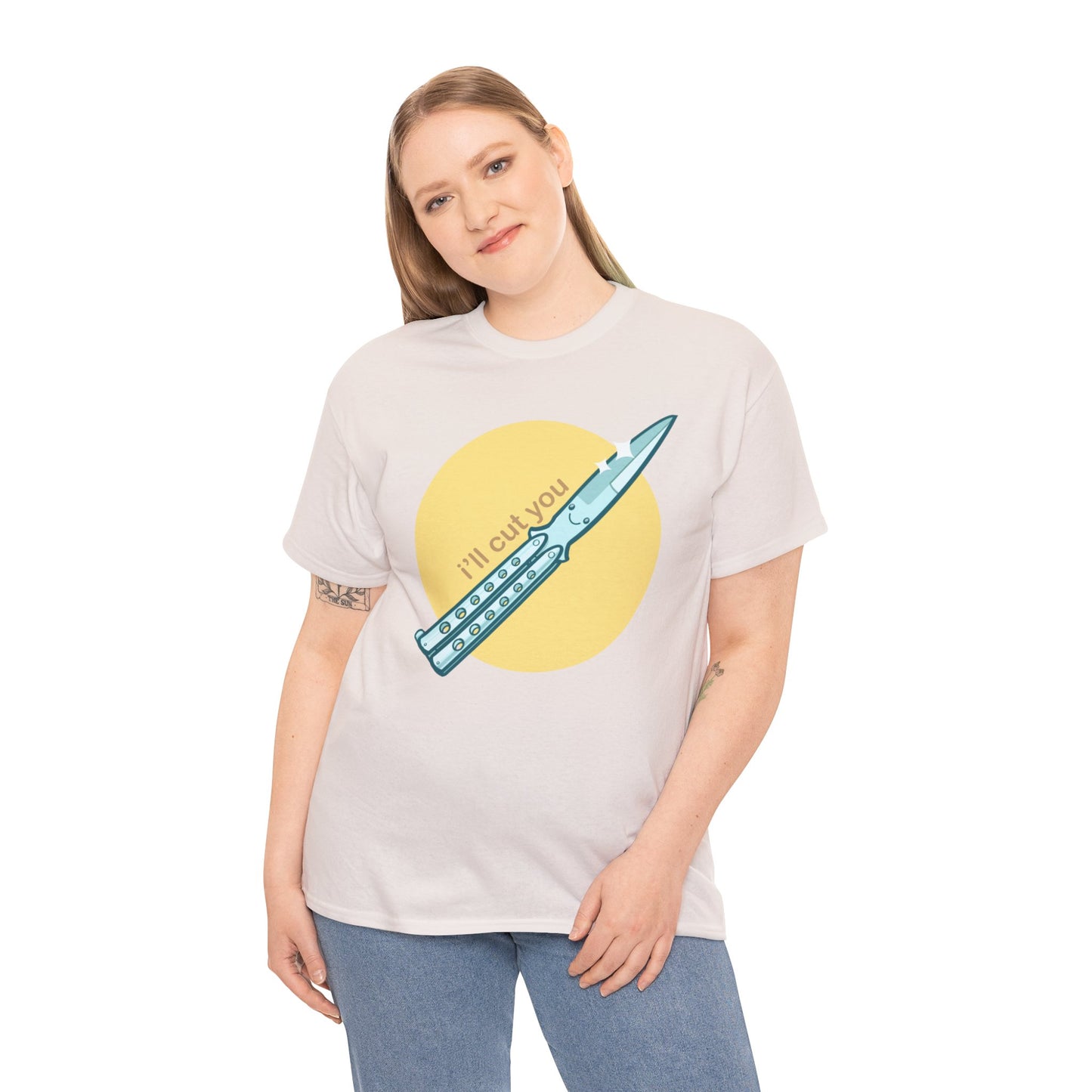 I'll Cut You Unisex Heavy Cotton Tee