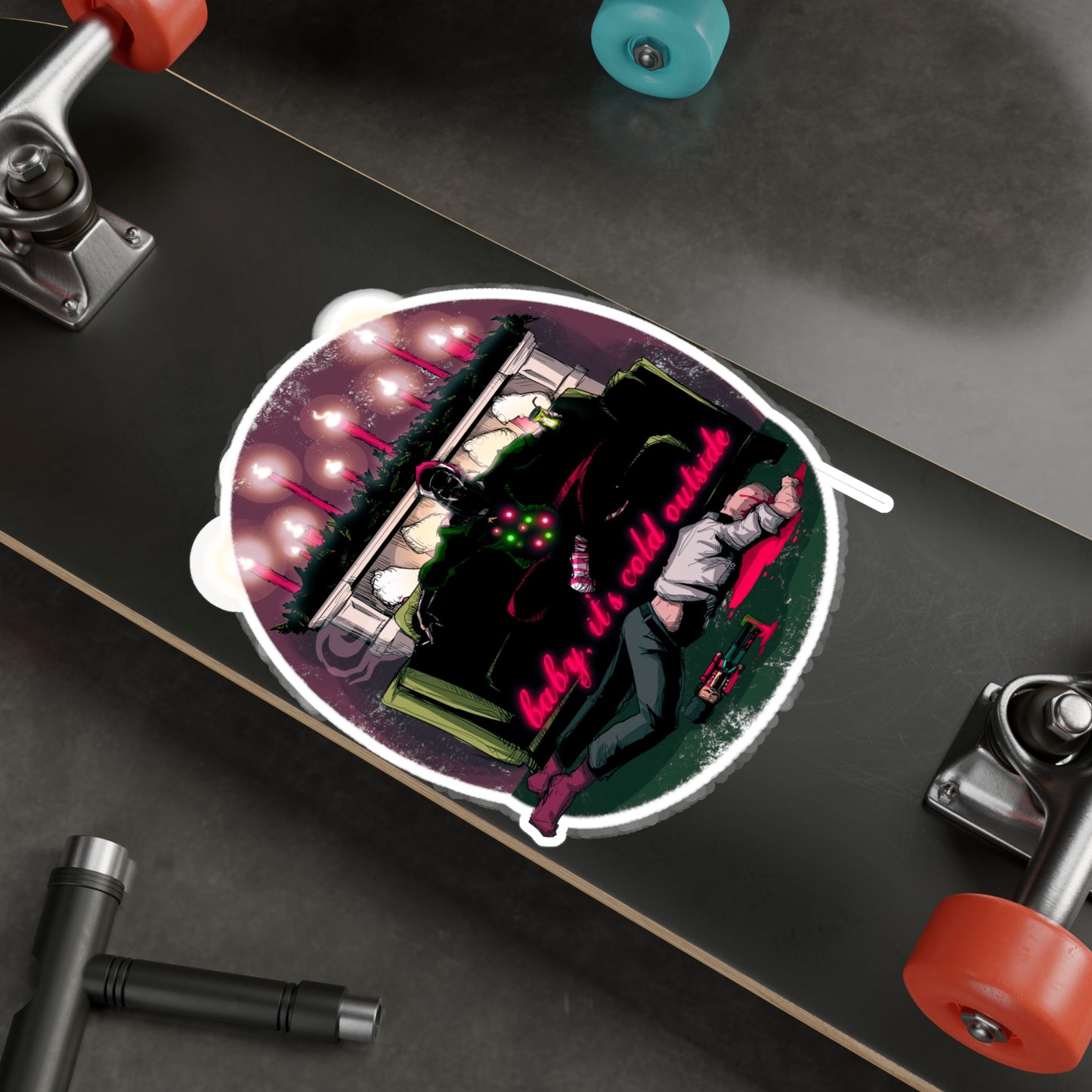 Baby It's Cold Outside Kiss-Cut Vinyl Decal