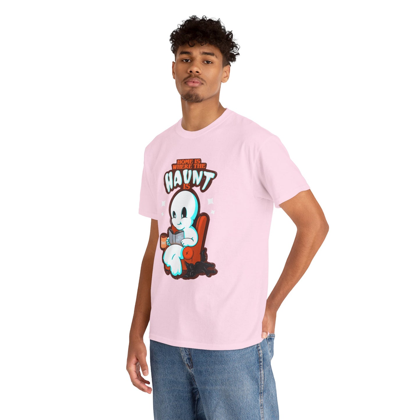 Home Is Where The Haunt Is Unisex Heavy Cotton Tee