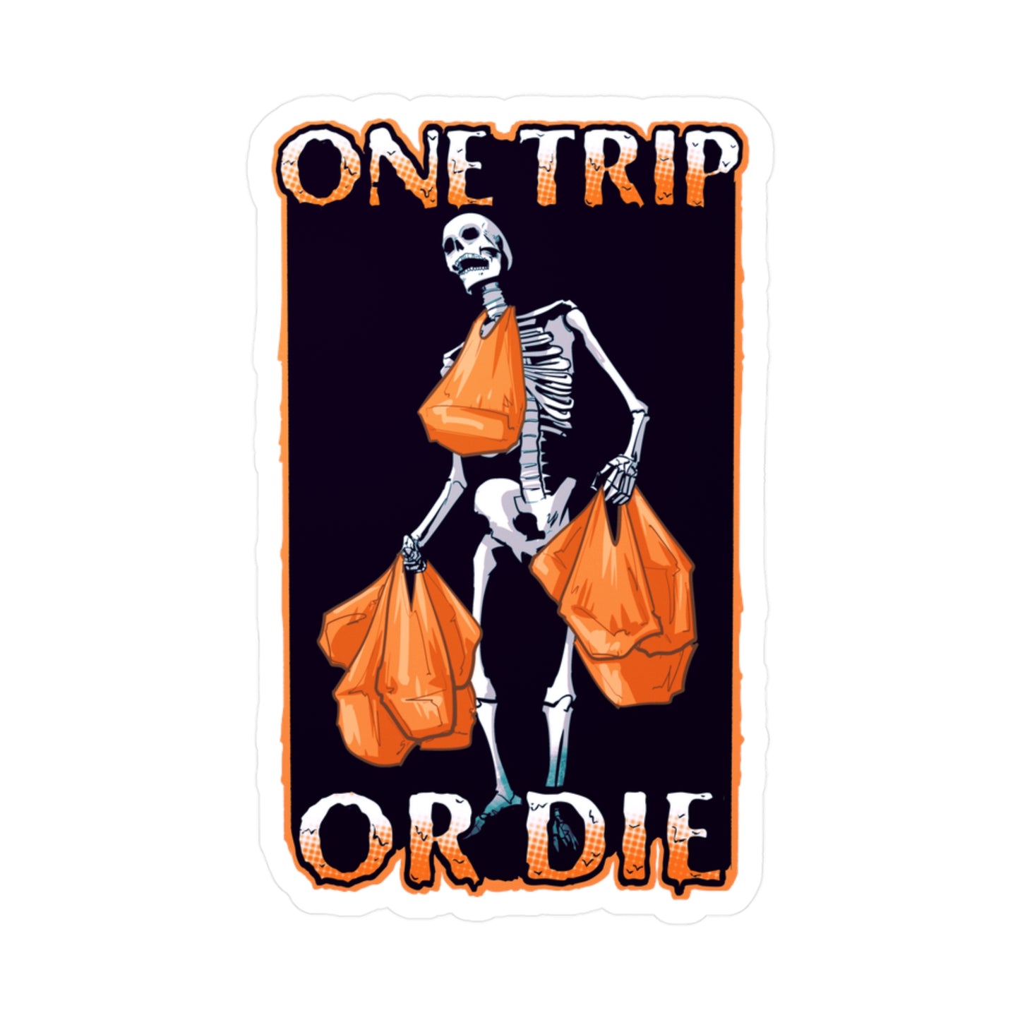 No Grocery Left Behind Kiss-Cut Vinyl Decal