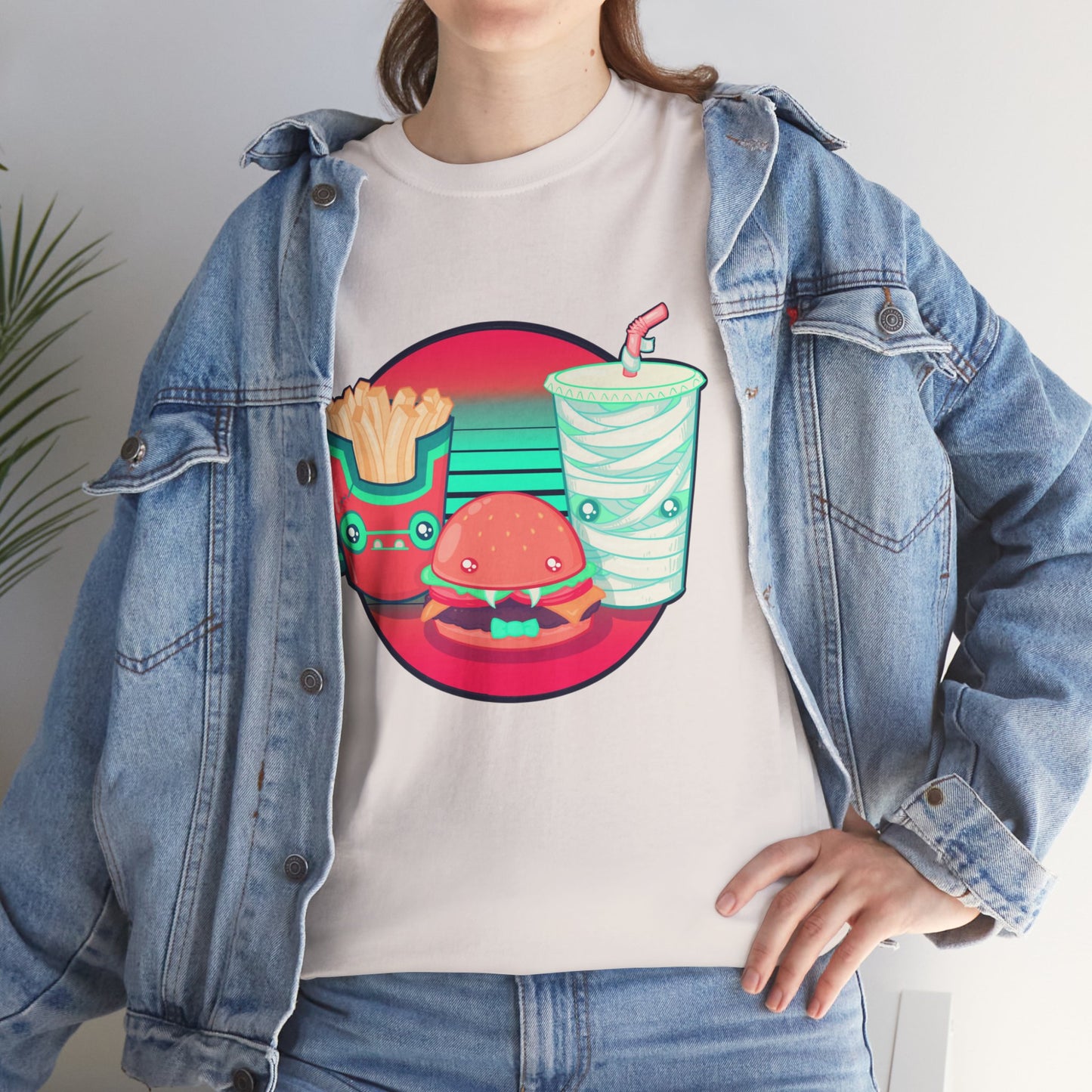 Spooky Fast Food Unisex Heavy Cotton Tee