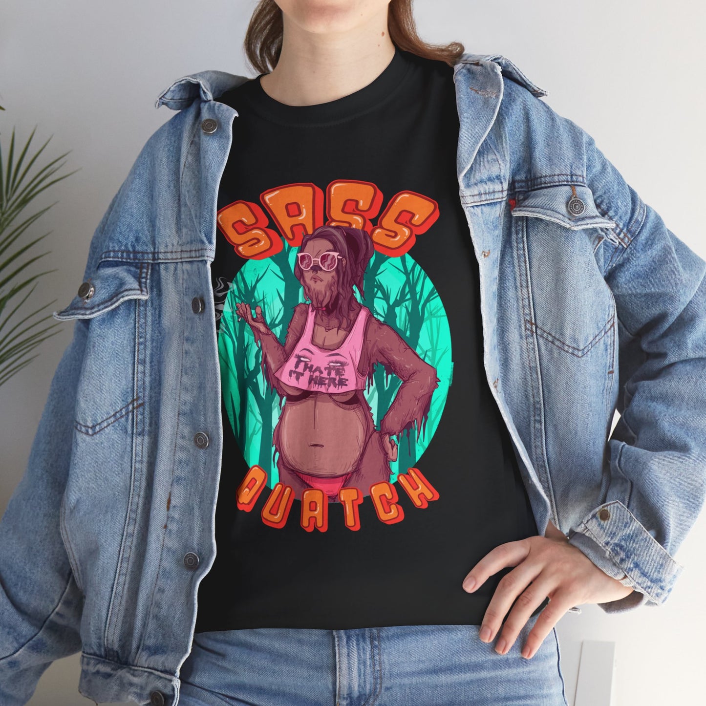 Sass Quatch Unisex Heavy Cotton Tee