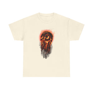 Elemental Skull Fire Unisex Heavy Cotton Tee