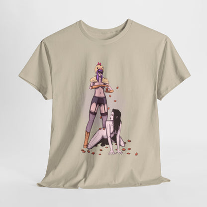 Chicken Nugget Rain Unisex Heavy Cotton Tee