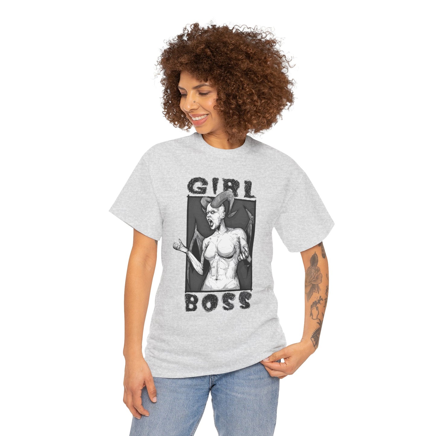 Girl Boss Unisex Heavy Cotton Tee