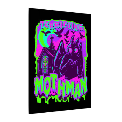 Terrifying Mothman Matte Canvas Stretched
