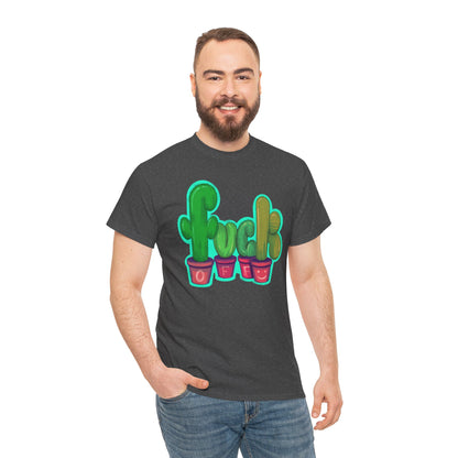 Rude Succulents Unisex Heavy Cotton Tee