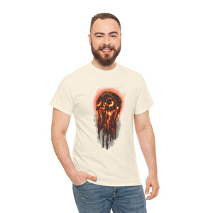 Elemental Skull Fire Unisex Heavy Cotton Tee