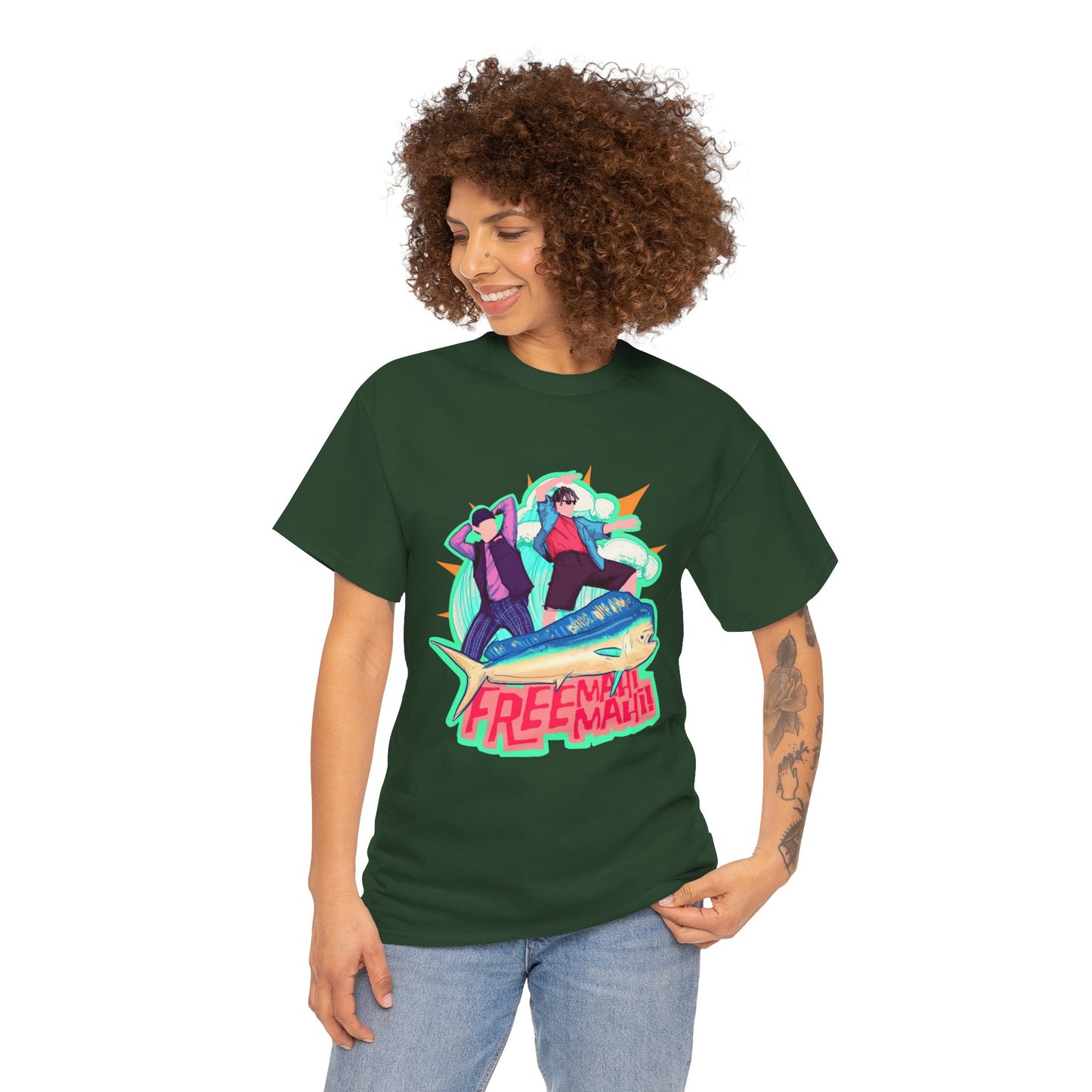 Free Mahi Mahi Unisex Heavy Cotton Tee
