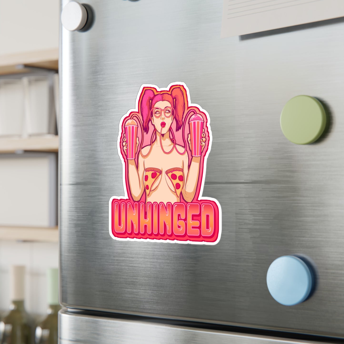 Unhinged Kiss-Cut Vinyl Decal