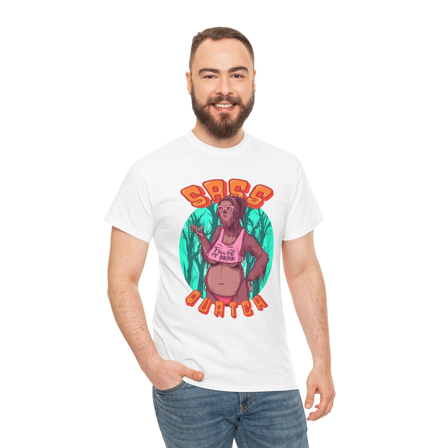 Sass Quatch Unisex Heavy Cotton Tee