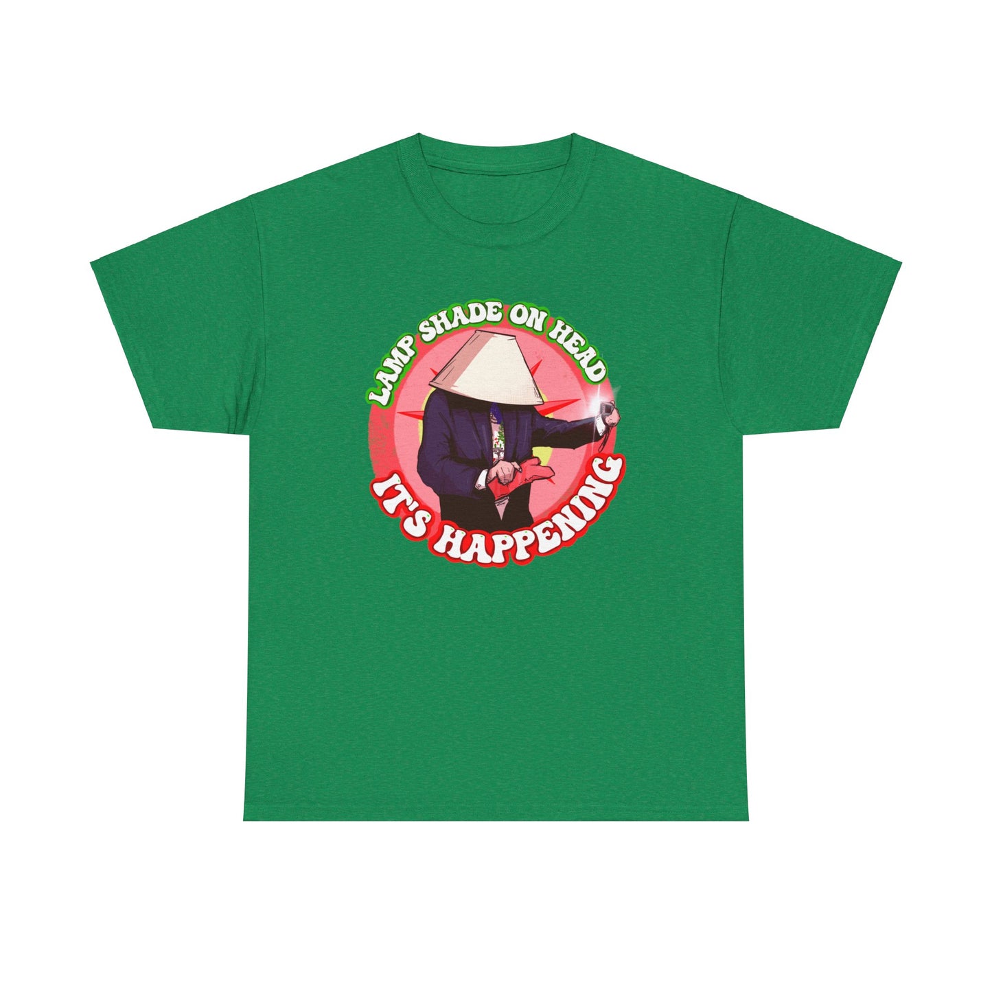 Lampshade On Head Unisex Heavy Cotton Tee