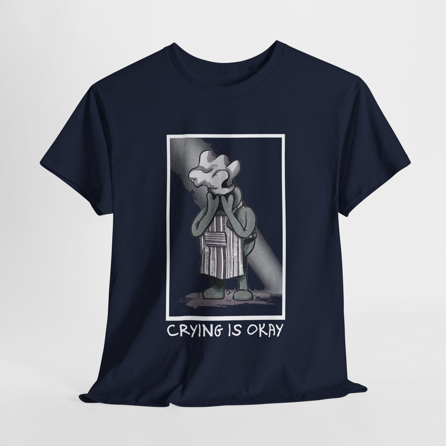 Crying Is Okay Unisex Heavy Cotton Tee