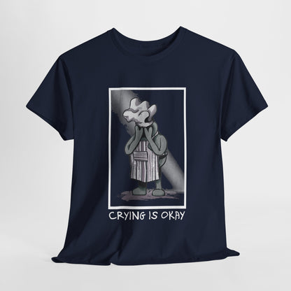Crying Is Okay Unisex Heavy Cotton Tee