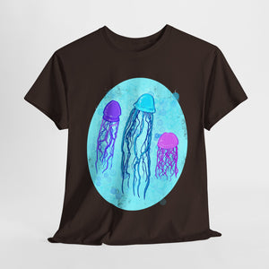 Jellyfish Varieties Unisex Heavy Cotton Tee