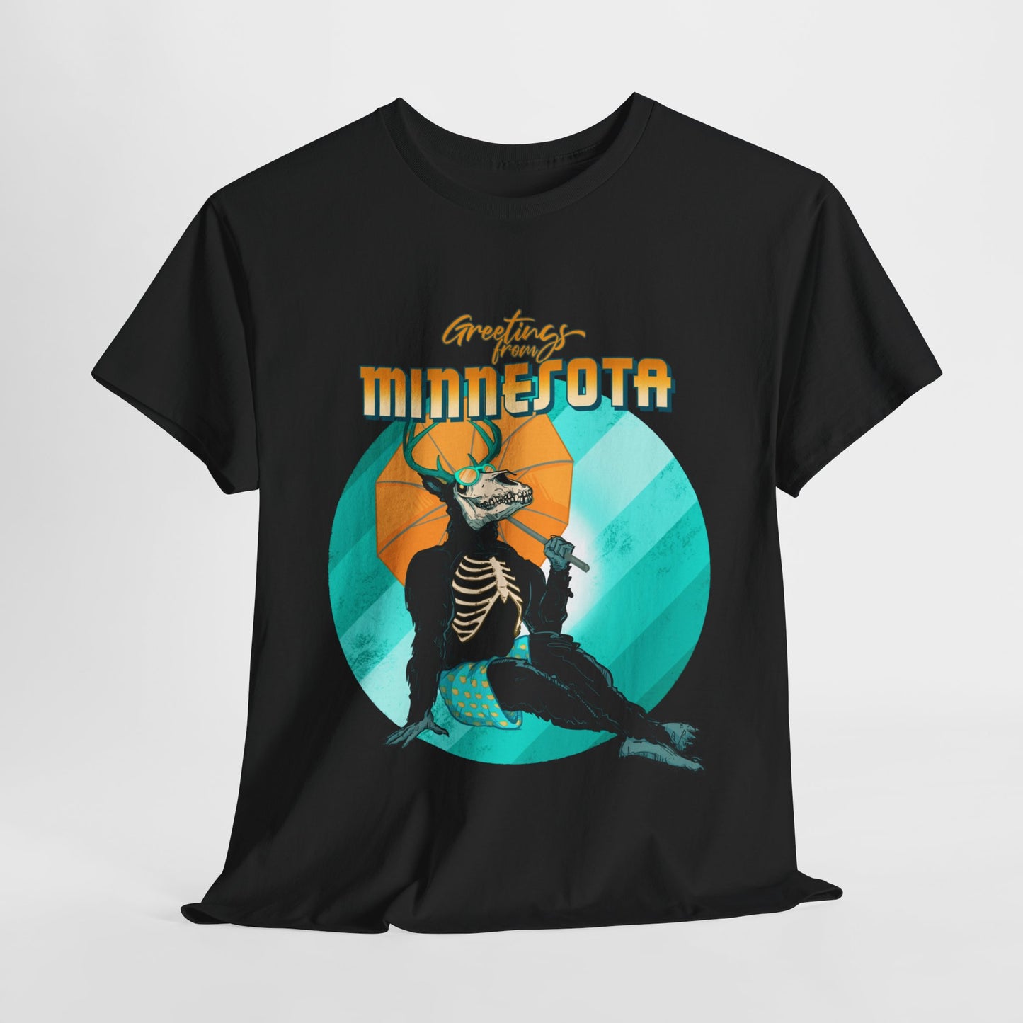 Cryptid Pinup: Minnesota Unisex Heavy Cotton Tee