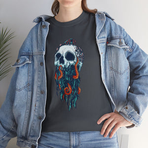 Elemental Skull Ocean Unisex Heavy Cotton Tee