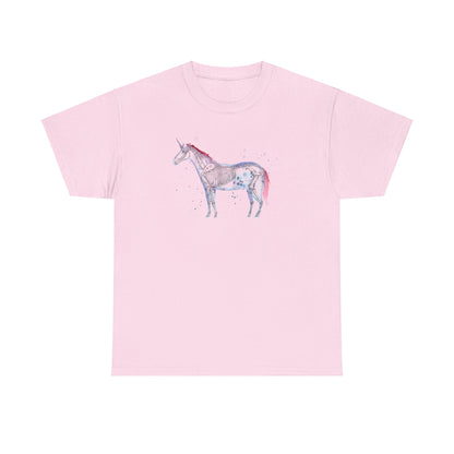 Unicorn Skeleton Unisex Heavy Cotton Tee