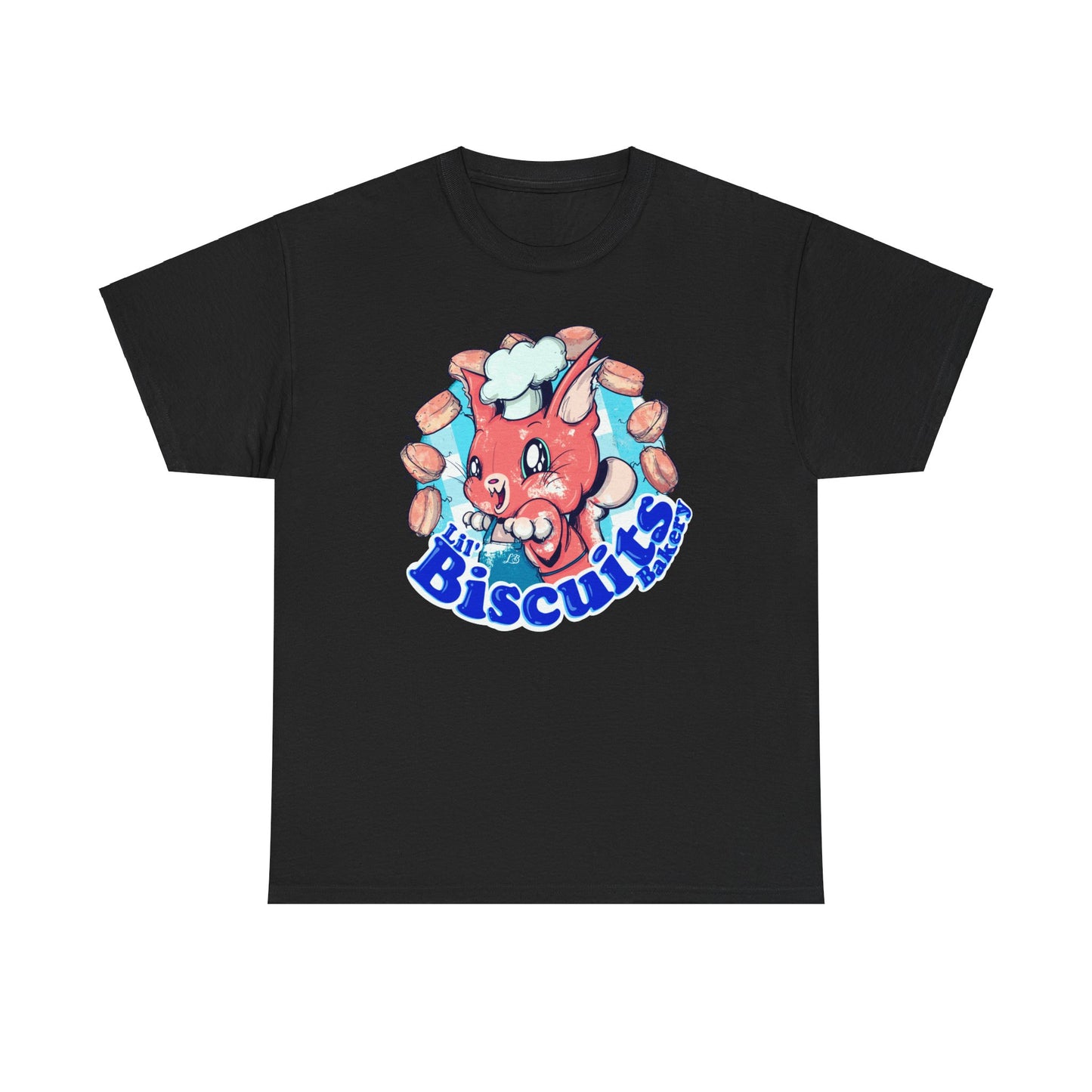 Lil Biscuits Cat Bakery Unisex Heavy Cotton Tee
